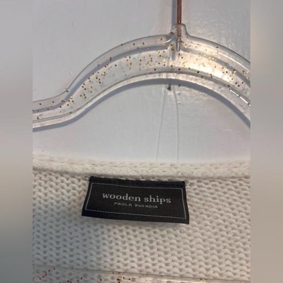 Wooden Ships Sunshine and Champagne Knit Sweater Size XS/S $145 - Picture 4 of 5
